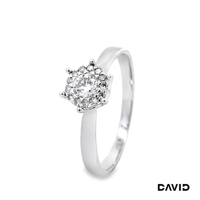 Ring Brillanten 585/14k Weißgold