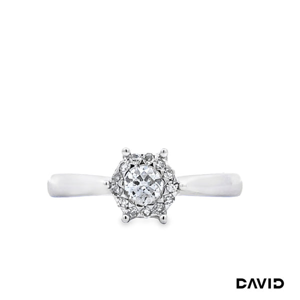 Ring Brillanten 585/14k Weißgold