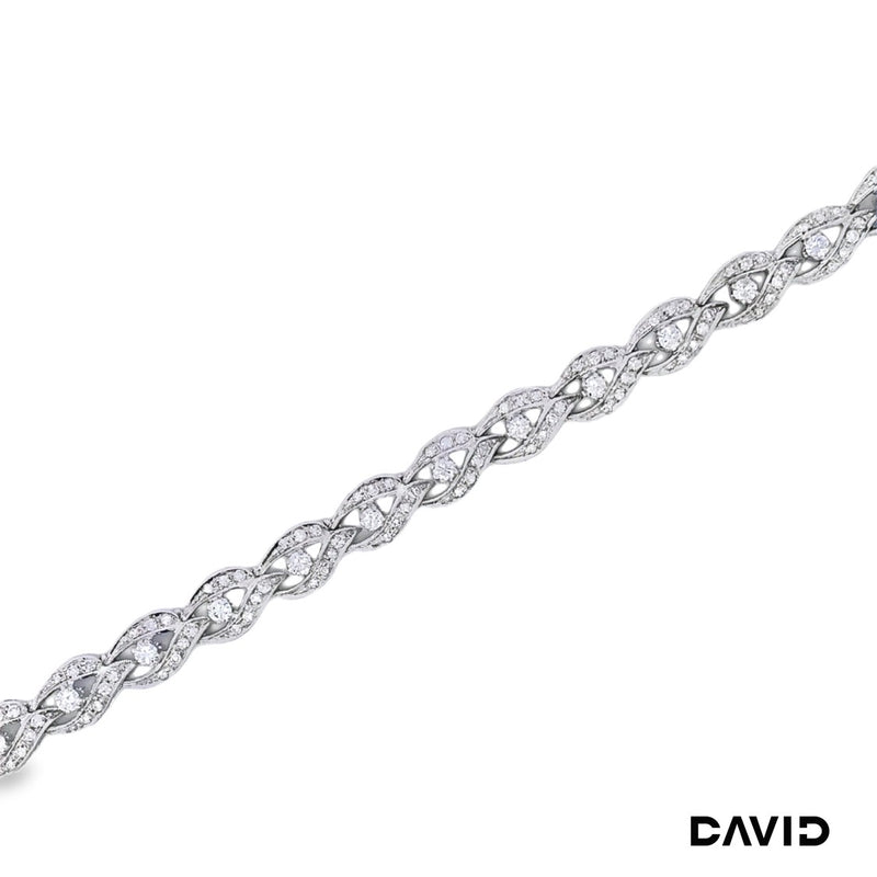 Armband 18 Diamanten 750-18k Weißgold