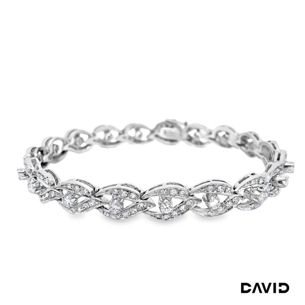 Armband 18 Diamanten 750-18k Weißgold
