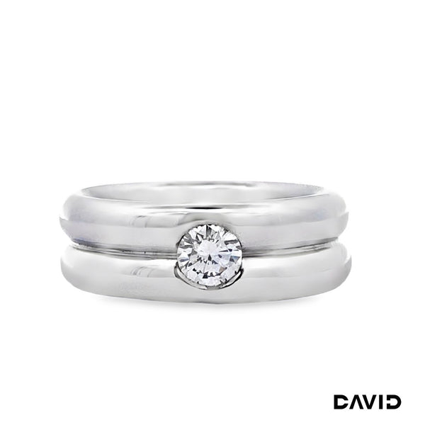 Ring Brillant 750-18k Weißgold