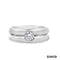 Ring Brillant 750-18k Weißgold