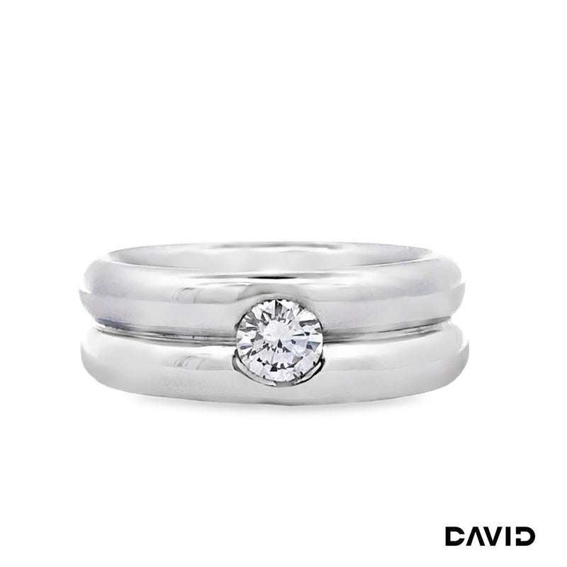 Ring Brillant 750-18k Weißgold