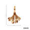 Anhänger Ginkgo Blatt Gold 585/14k