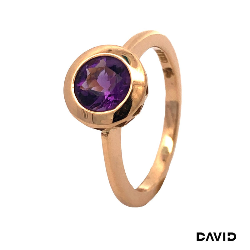 Ring Amethyst Gold 750/18k
