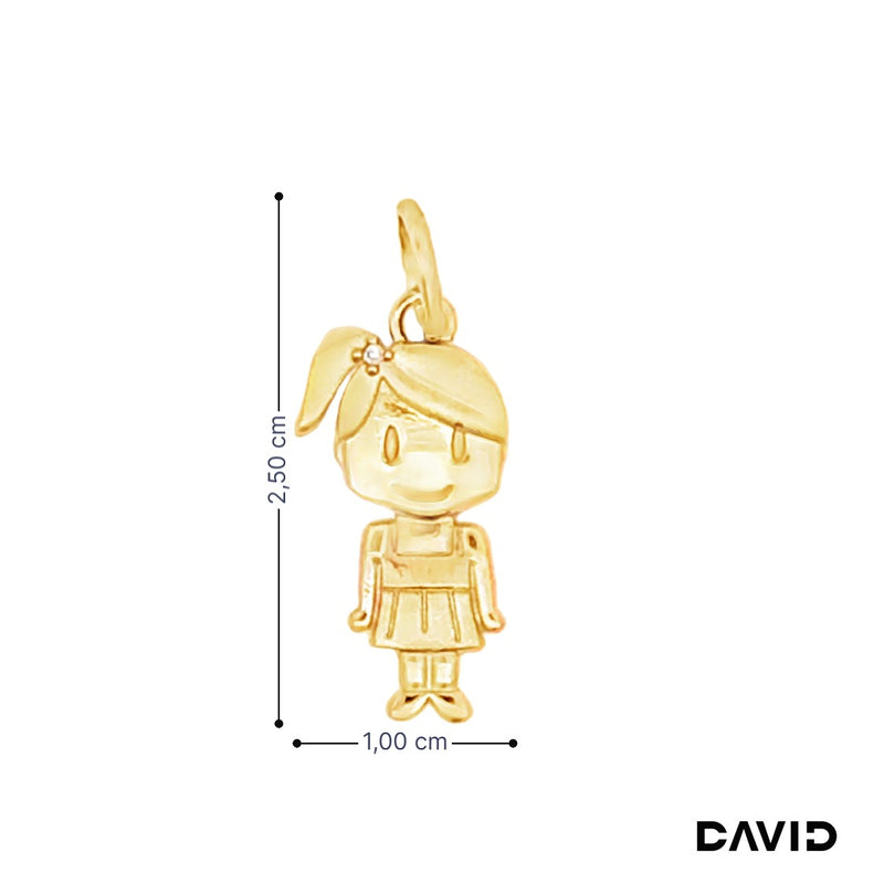 Anhänger Mädchen Gold 750/18k