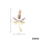 Anhänger Libelle Gold 14k Bicolor