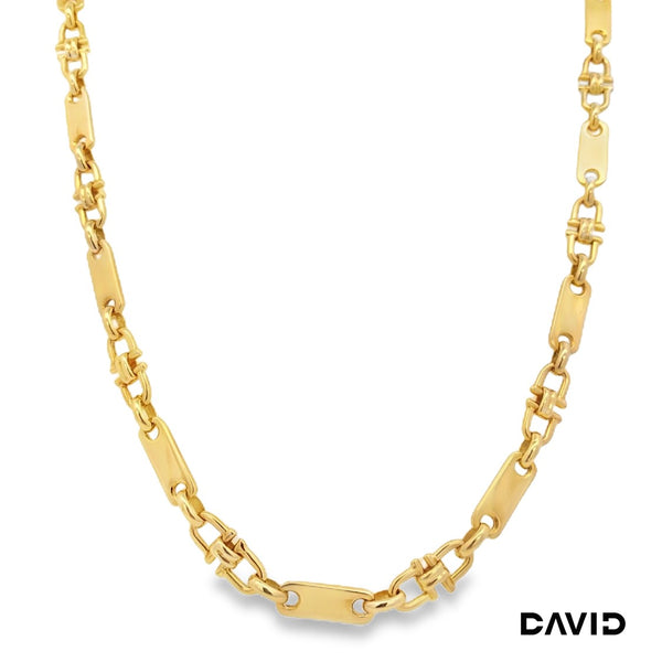 Plattenkette 50 Gold 8k