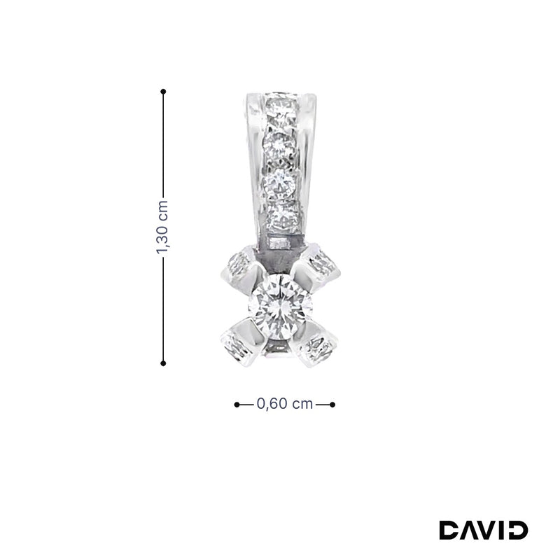 Anhänger Brillanten 585/14k Weißgold