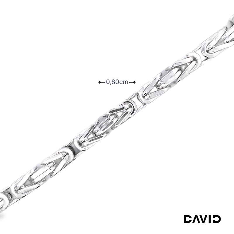 Königsarmband 23,5 Silber s925