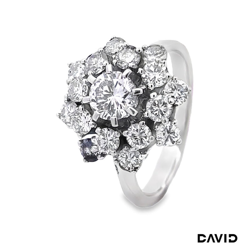 Ring Brillanten 585/14k Weißgold