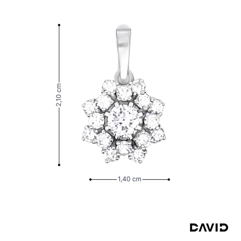 Anhänger Brillanten 585/14k Weißgold