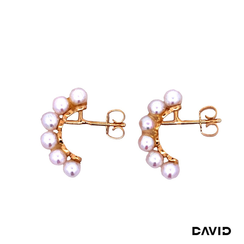 Ohrstecker Perlen Gold 585/14k