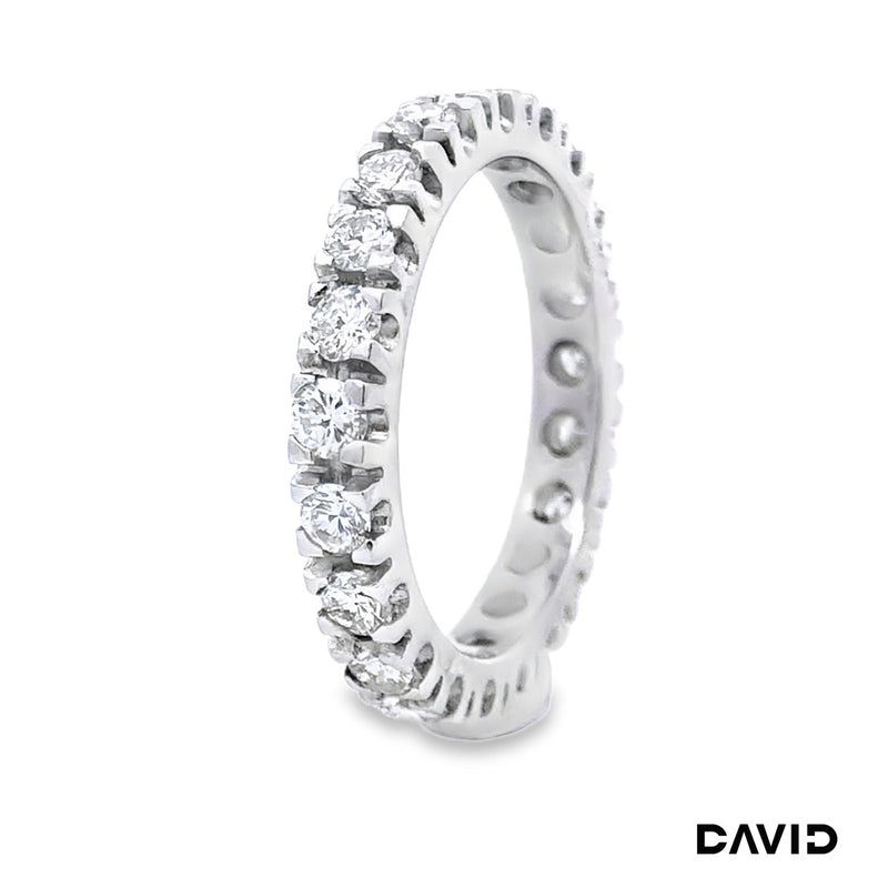 Memoire Ring Brillanten 585/14k Weißgold