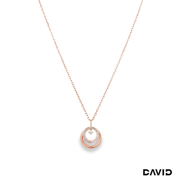 Kette mit Anhänger Zirkonia 375/RT