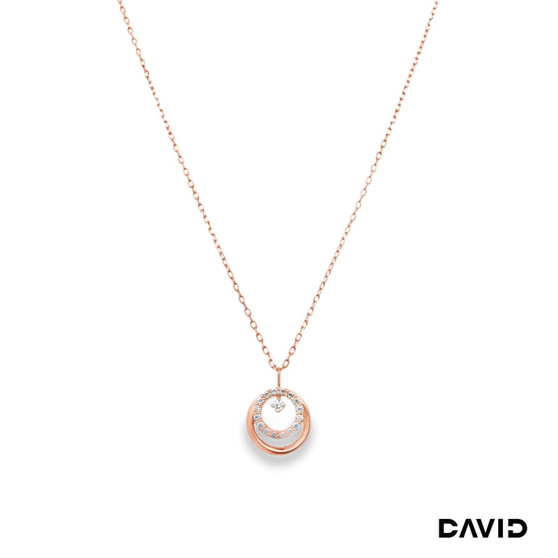 Kette mit Anhänger Zirkonia 375/RT