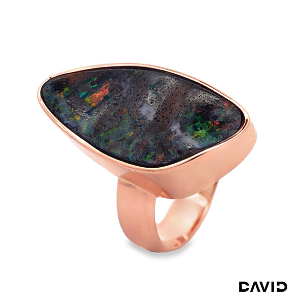 Ring Opal Boulder 14k Roségold