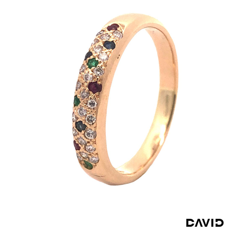 Ring Brillanten/Rubin/Smaragd/Saphir Gold 585/14k