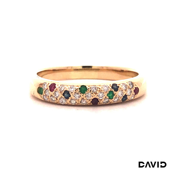 Ring Brillanten/Rubin/Smaragd/Saphir Gold 585/14k