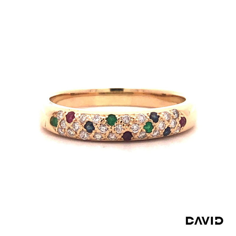 Ring Brillanten/Rubin/Smaragd/Saphir Gold 585/14k