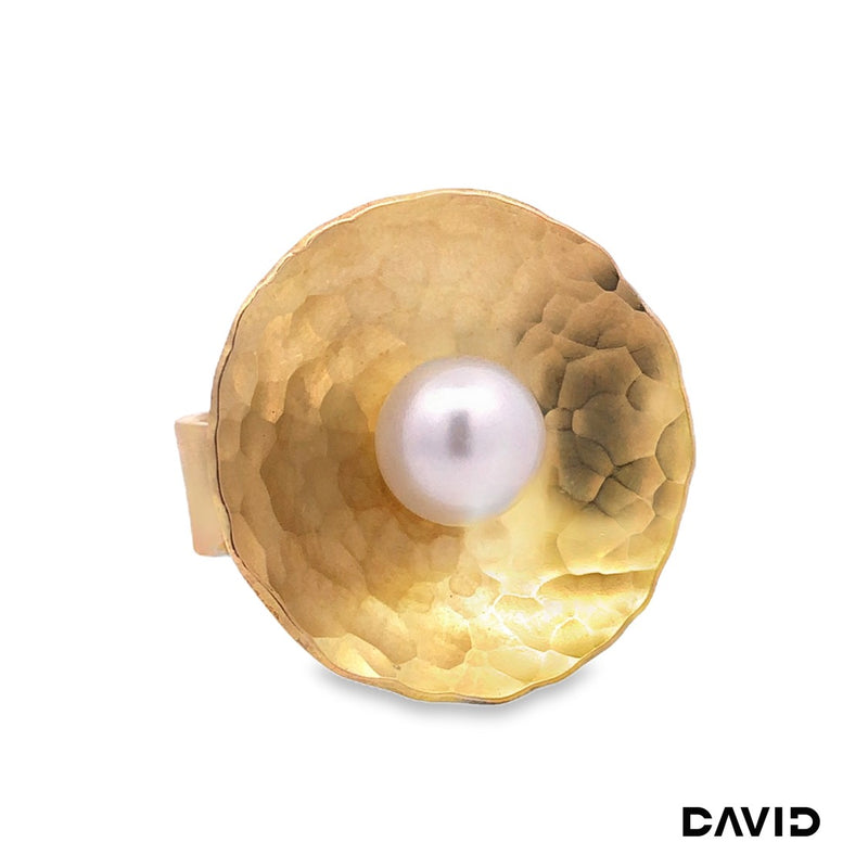 Ring mit Perle Akoya Gold 750/18k