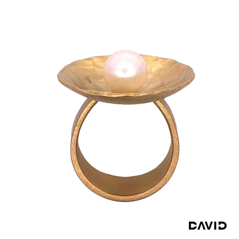 Ring mit Perle Akoya Gold 750/18k