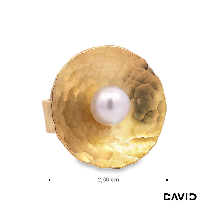 Ring mit Perle Akoya Gold 750/18k