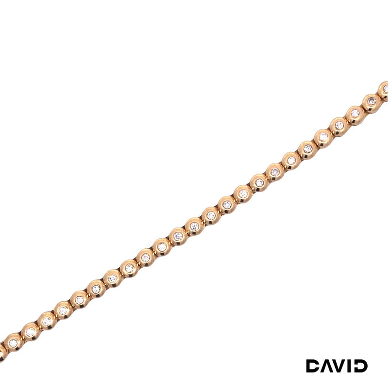 Tennisarmband 19,5 Brillanten Gold 750/18k