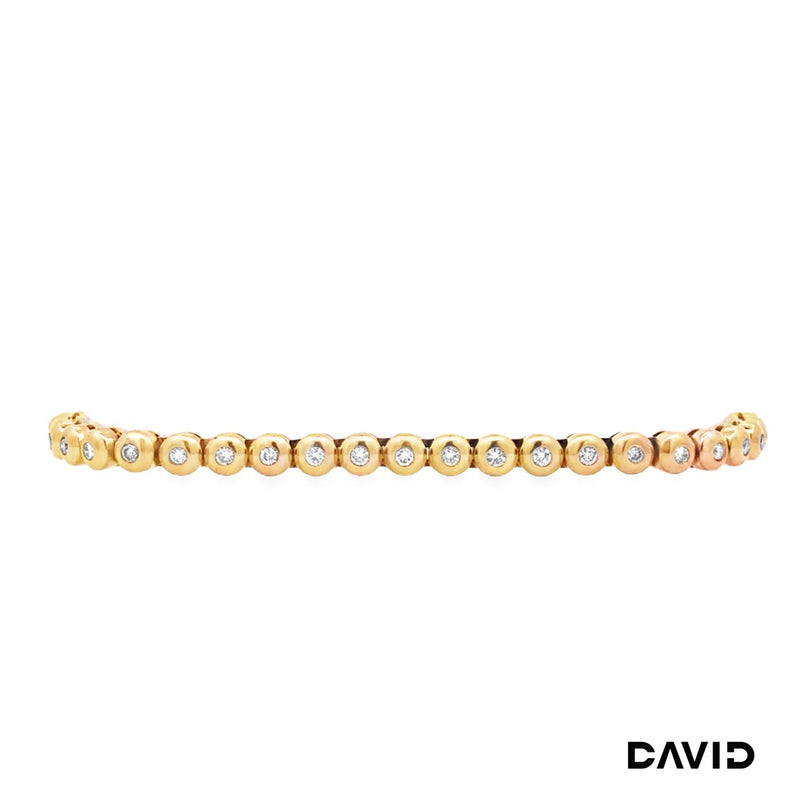 Tennisarmband 19,5 Brillanten Gold 750/18k