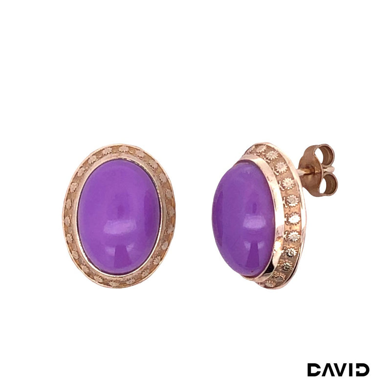 Ohrstecker Amethyst Gold 9k