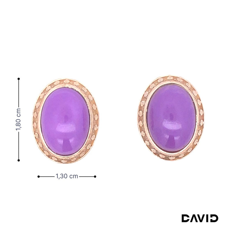 Ohrstecker Amethyst Gold 9k