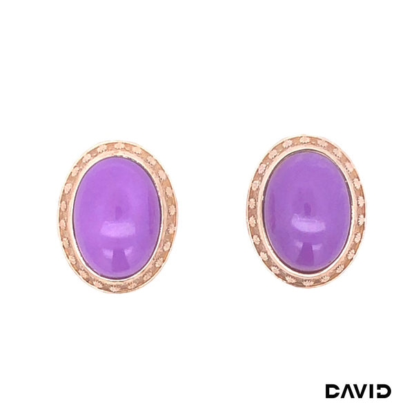 Ohrstecker Amethyst Gold 9k