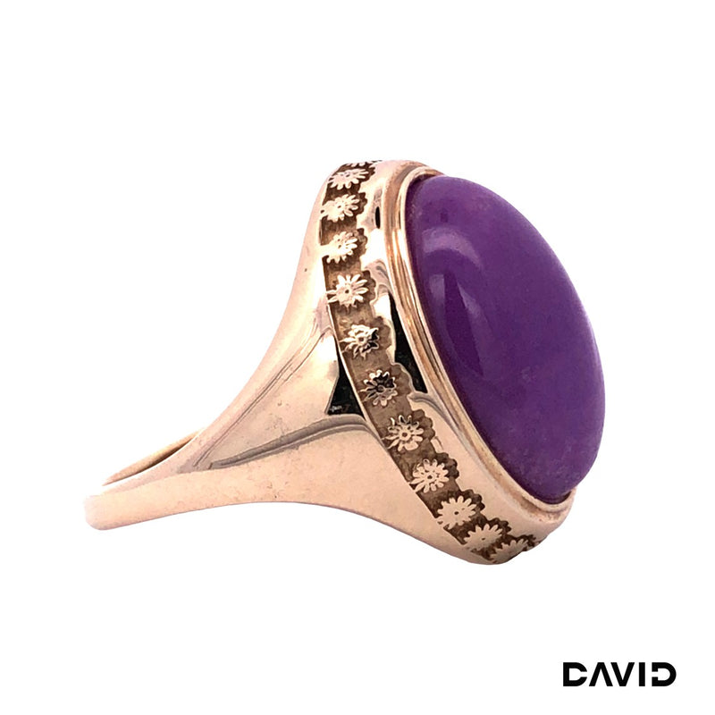 Ring Amethyst Gold 9k