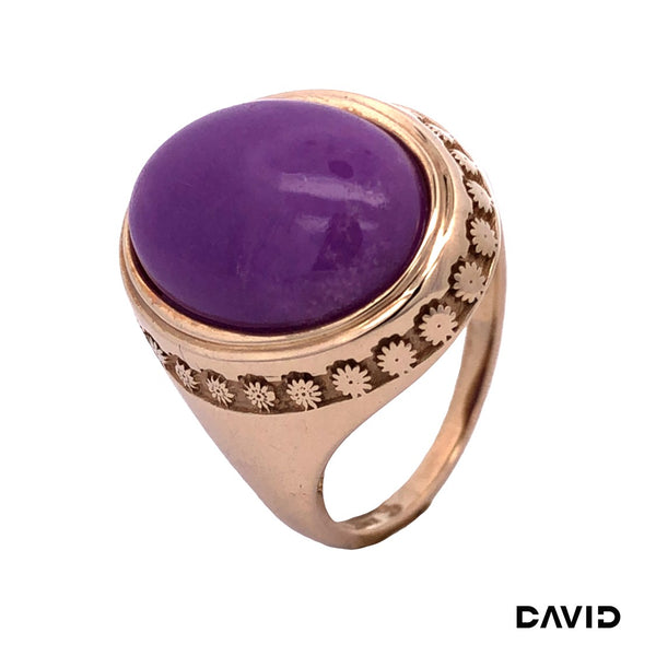 Ring Amethyst Gold 9k