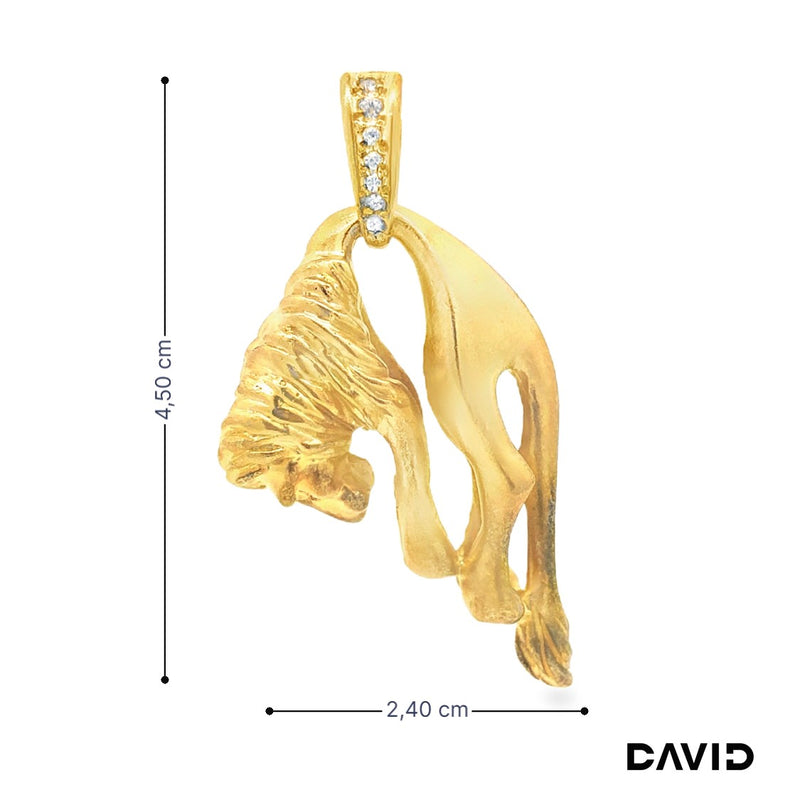 Anhänger Löwe Silber vergoldet s925