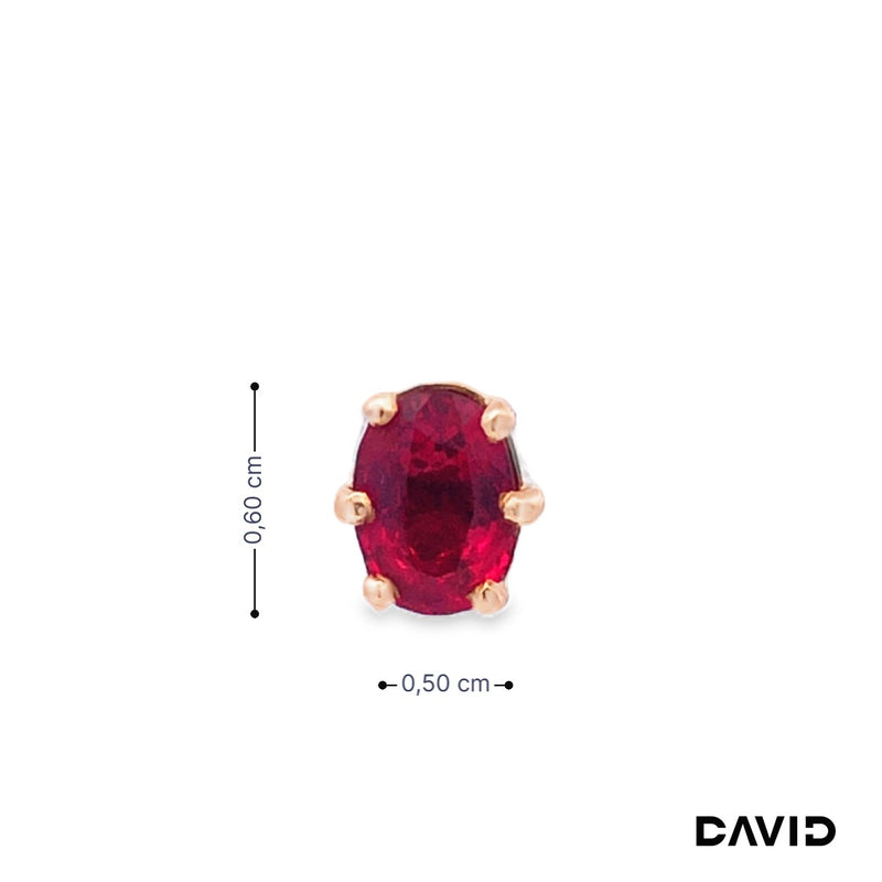 Ohrstecker Rubin Gold 750/18k