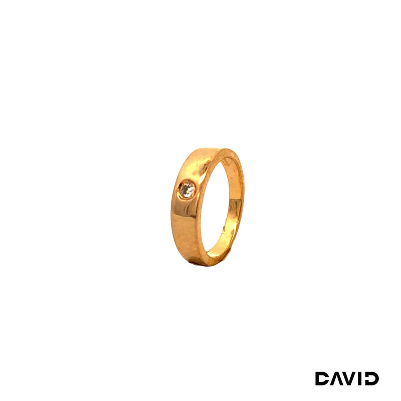 Taufring Zirkonia Gold 585/14k