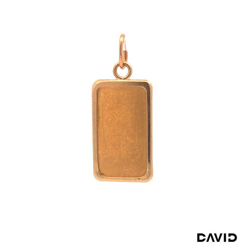 Anhänger 1g Goldbarren Heraeus 24k Gold - 14k Gold
