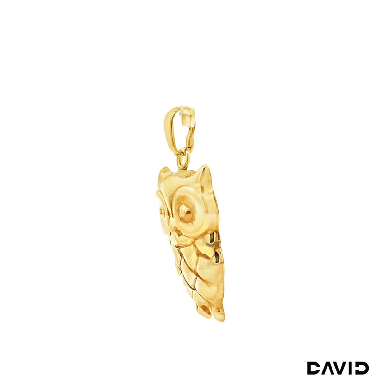 Anhänger Eule Gold 8k