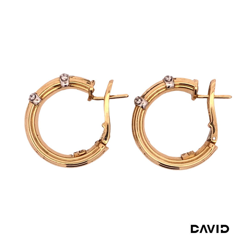 Creolen Wempe Brillanten Gold 750/18k