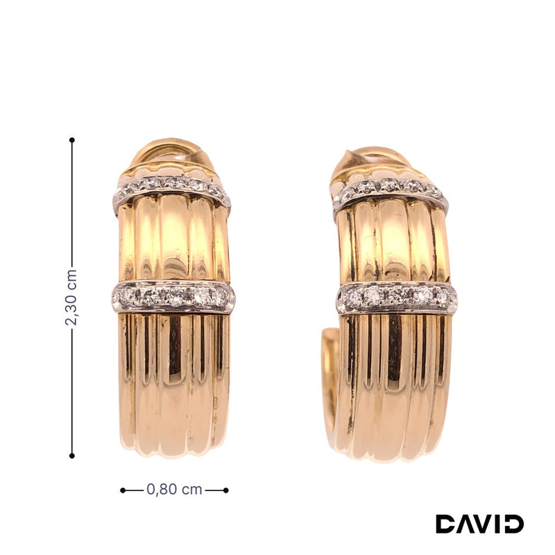 Creolen Wempe Brillanten Gold 750/18k