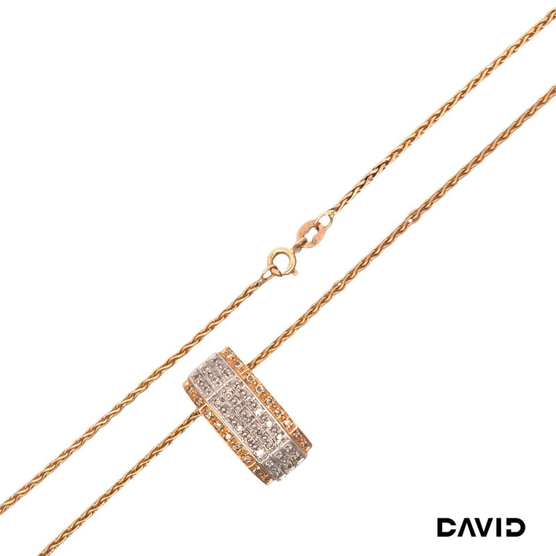 Kette mit Anhänger Diamanten Gold 585/14k