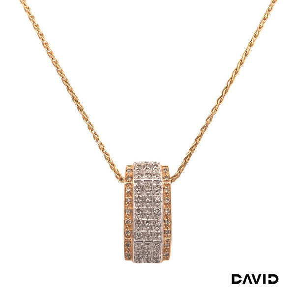 Kette mit Anhänger Diamanten Gold 585/14k