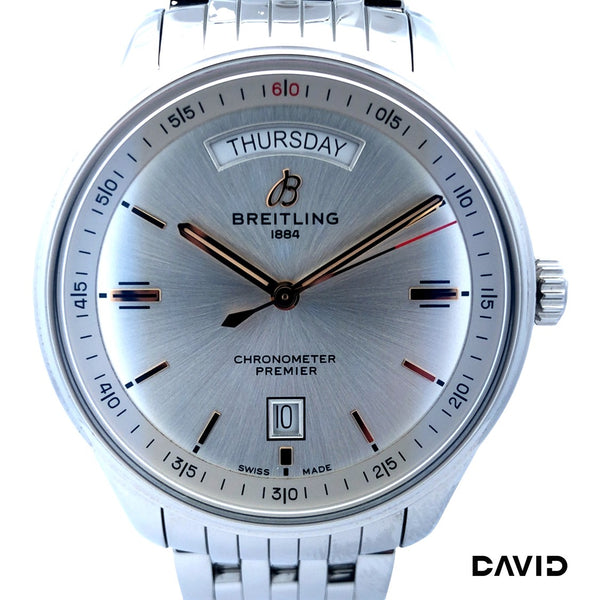 Breitling Premier Automatic Day & Date Edelstahl
