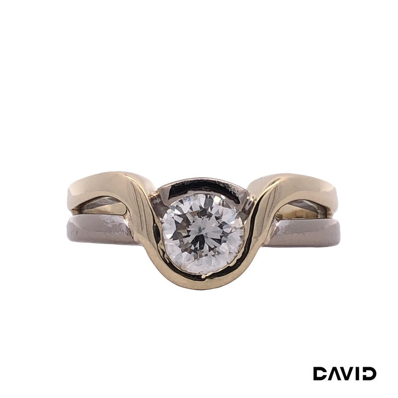 Ring Brillant Gold 14k Bicolor