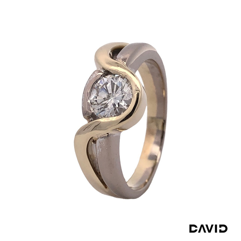 Ring Brillant Gold 14k Bicolor