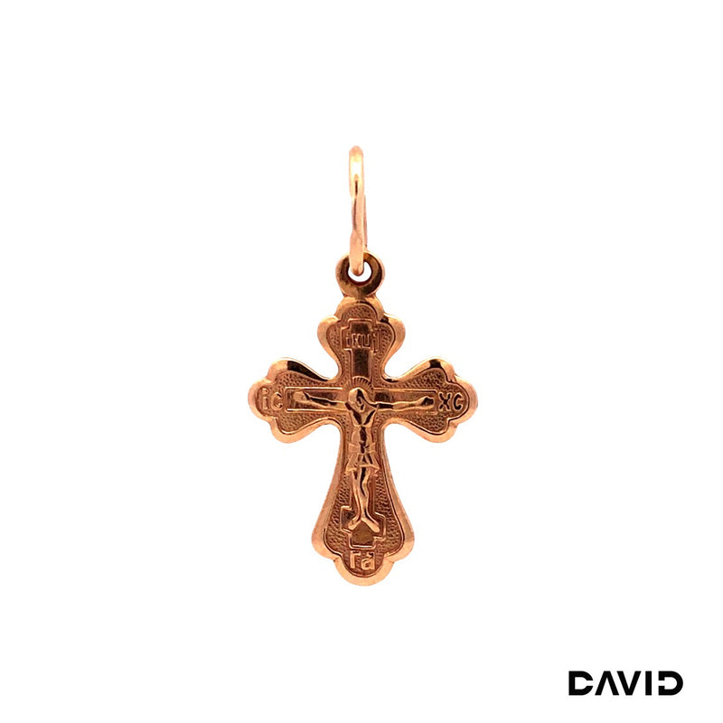 Anhänger Kreuz 14k Roségold