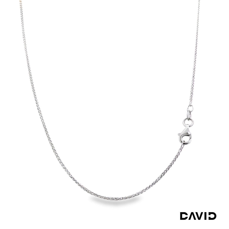 Zopfkette 45 585/14k Weißgold