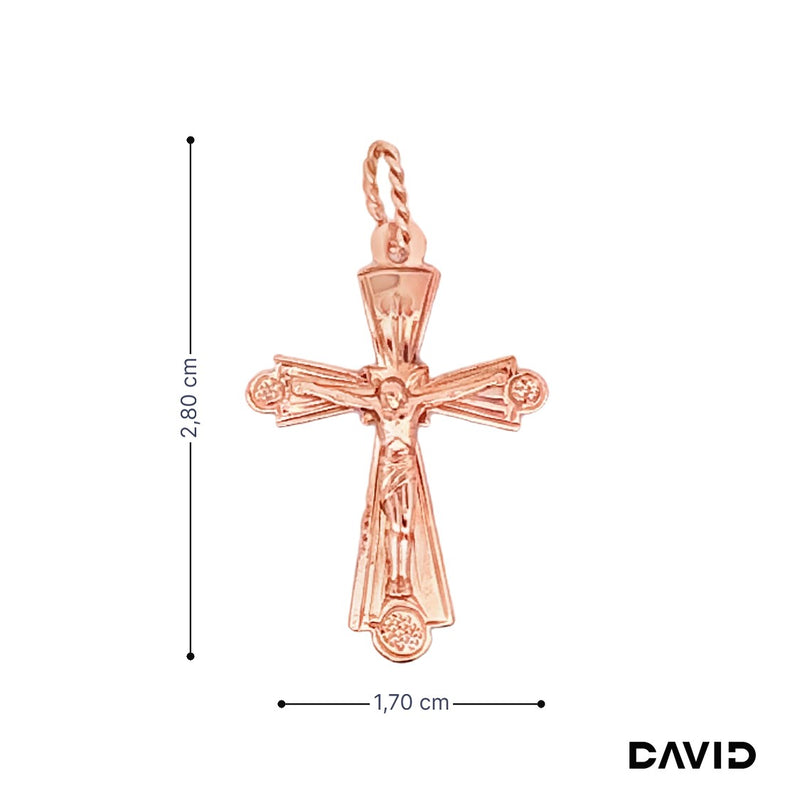 Anhänger Kreuz 14k Roségold