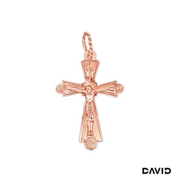 Anhänger Kreuz 14k Roségold